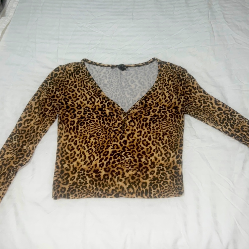 Forever 21 Long Sleeve low cut top